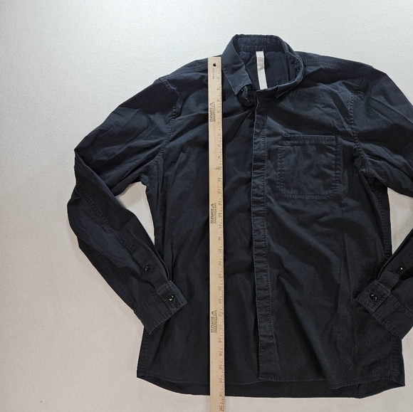 Lululemon Men’s Button Down Shirt Large Black Stretch - Picture 5 of 7
